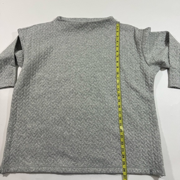 Talbots Quilted Jacquard Pullover Lurex Sweatshirt Size 2XP - Picture 9 of 9